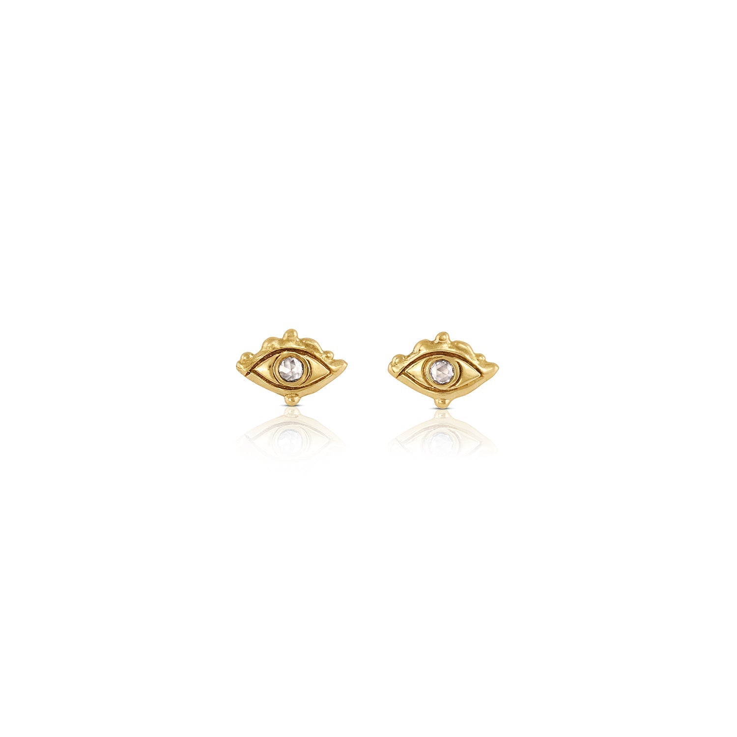 Third eye diamond stud earrings - 12th HOUSE