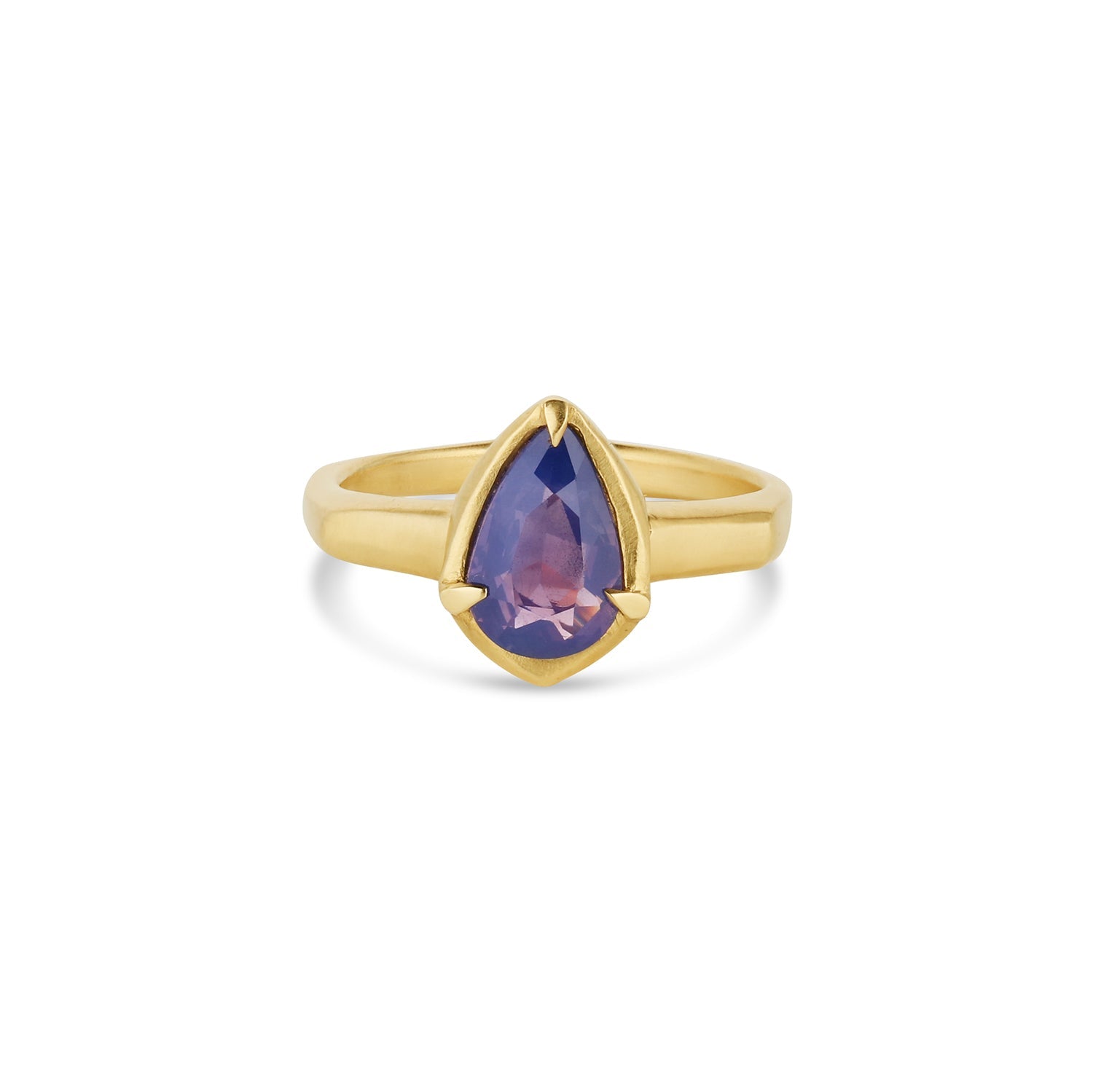 Violet sapphire solitaire ring | Portal Capsule - 12th HOUSE