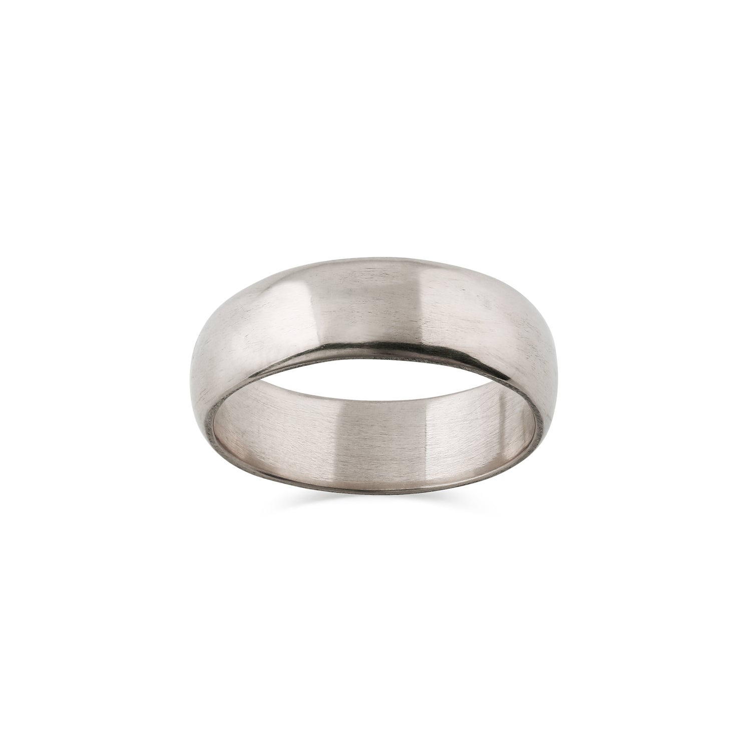 Wide Ceremonial Ring | White gold Palladium - 12th HOUSE