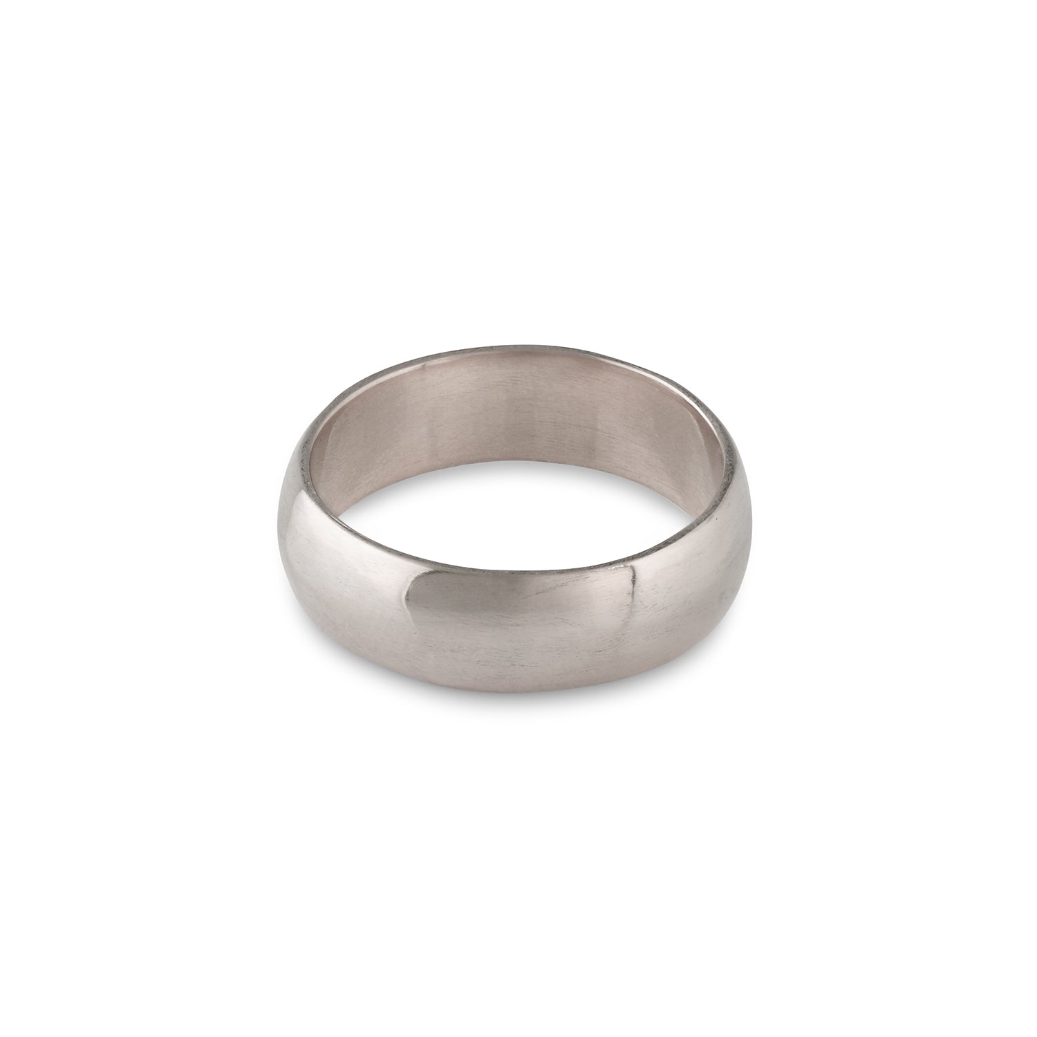 Wide Ceremonial Ring | White gold Palladium - 12th HOUSE