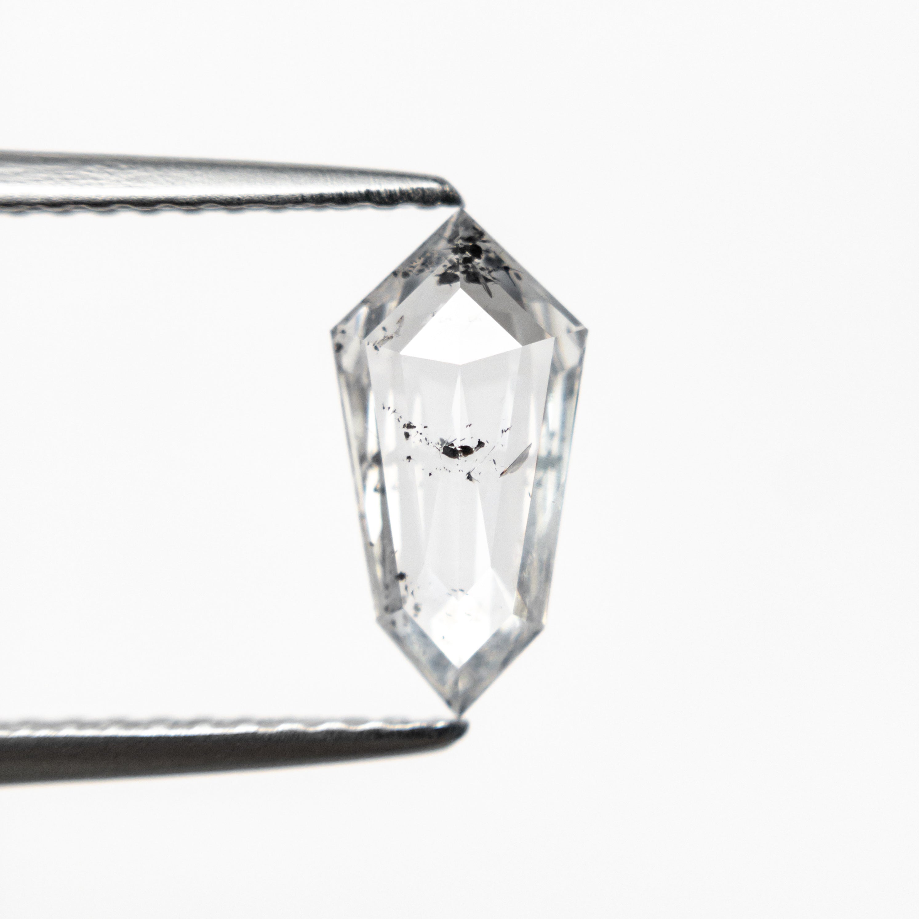 12th HOUSE loose gemstone 0.88ct Salt and Pepper Kite Rosecut diamond