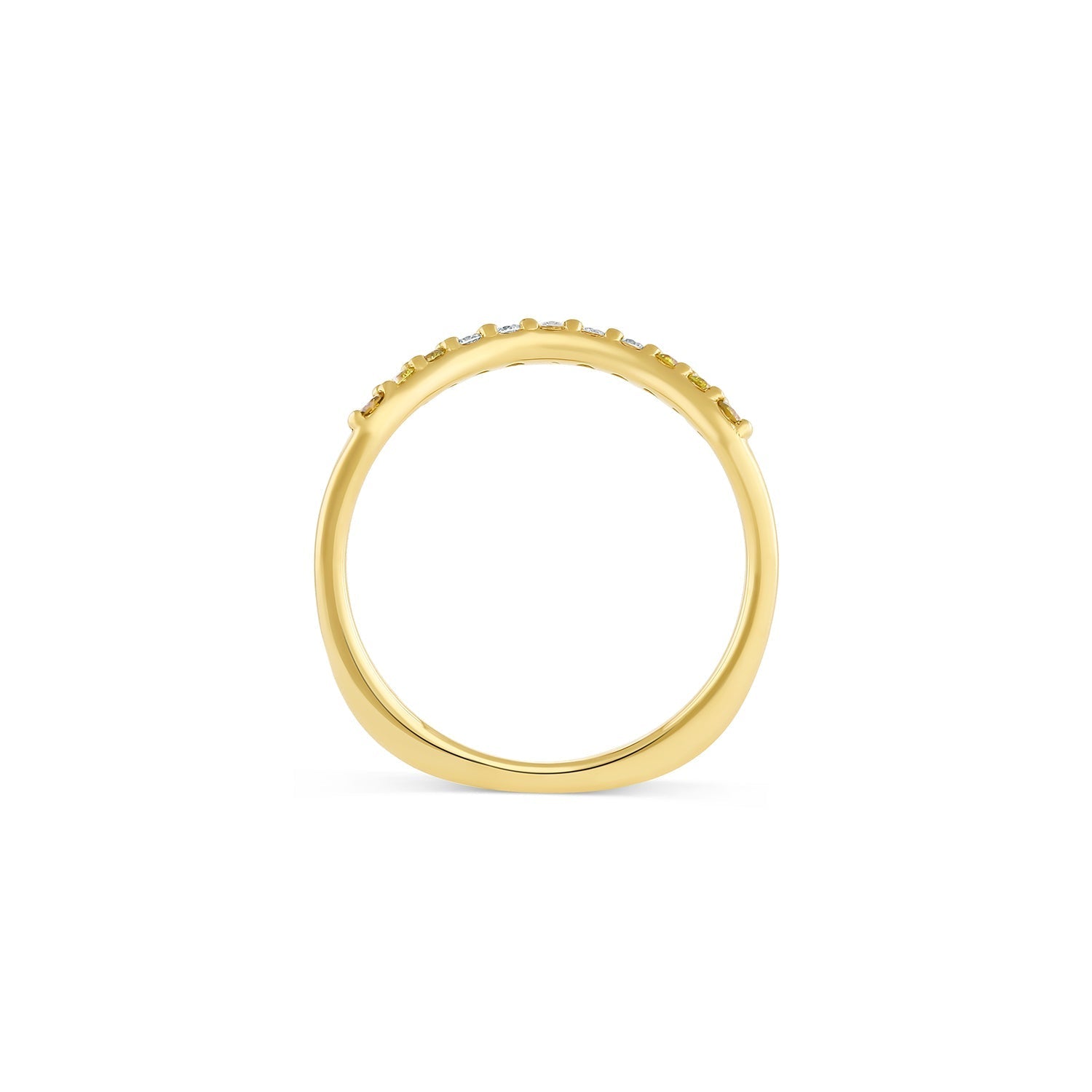 midheaven collection contour ring Contour ring no 2 | white diamond ombré
