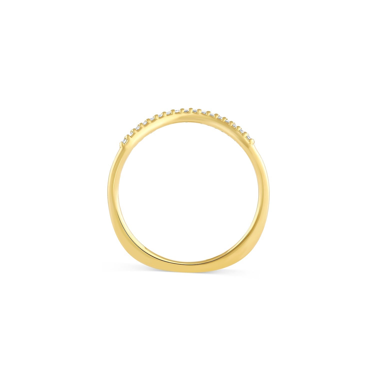 midheaven collection contour ring Contour ring no 1 | white diamonds