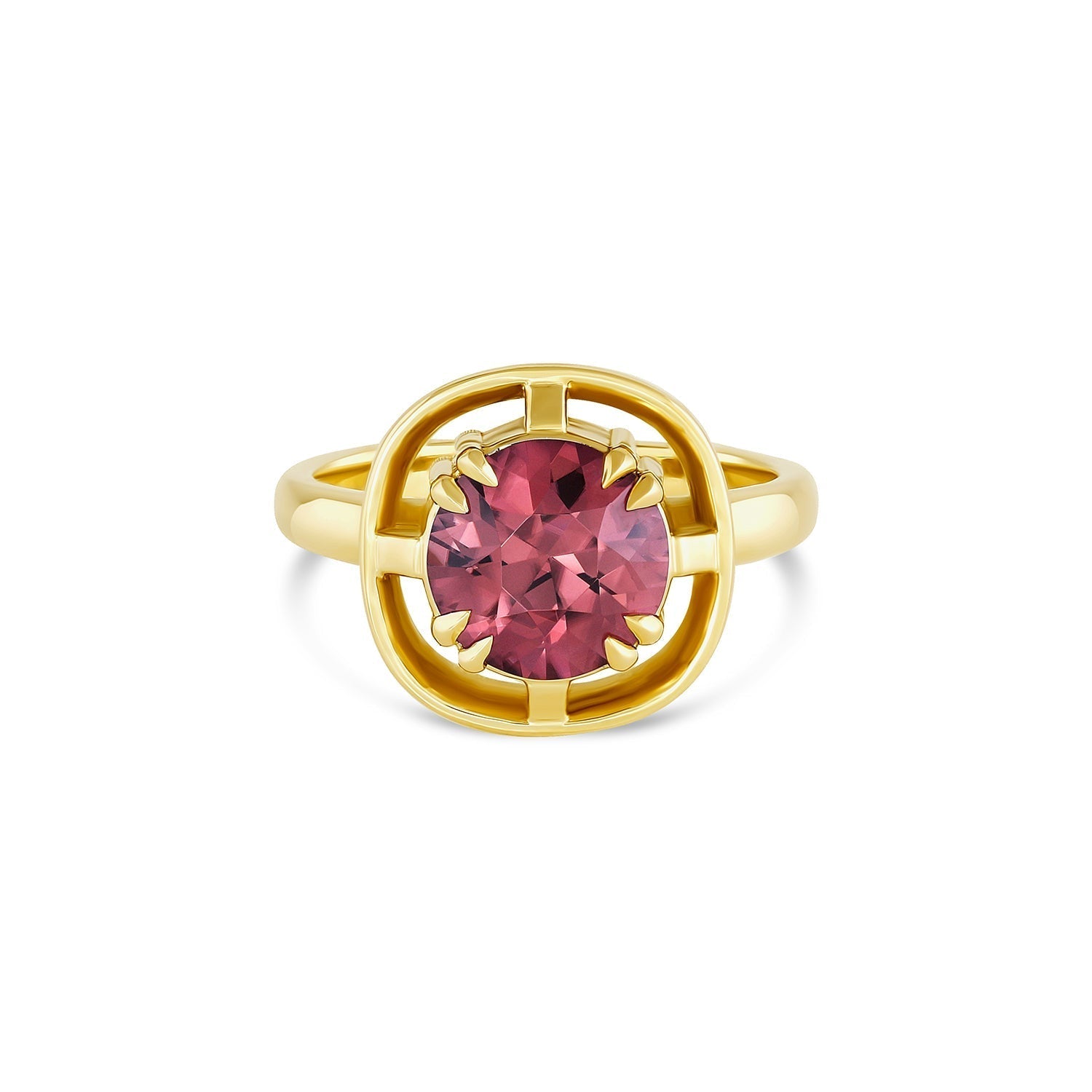 midheaven collection engagement ring Midheaven Red Zircon ring
