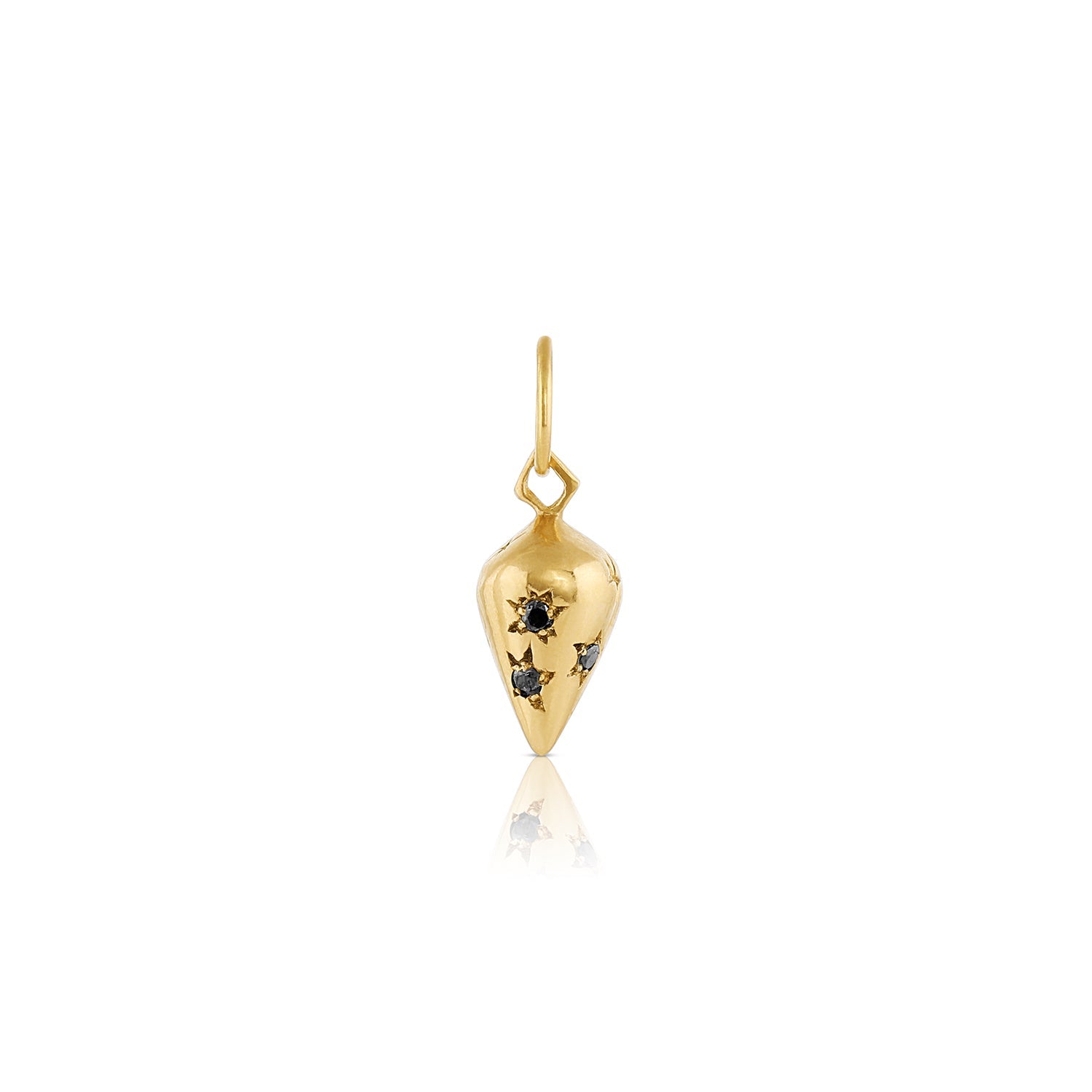 Fine Talisman Collection pendants and charms pendant only [no chain] / black diamonds Pendulum talisman necklace | white diamonds