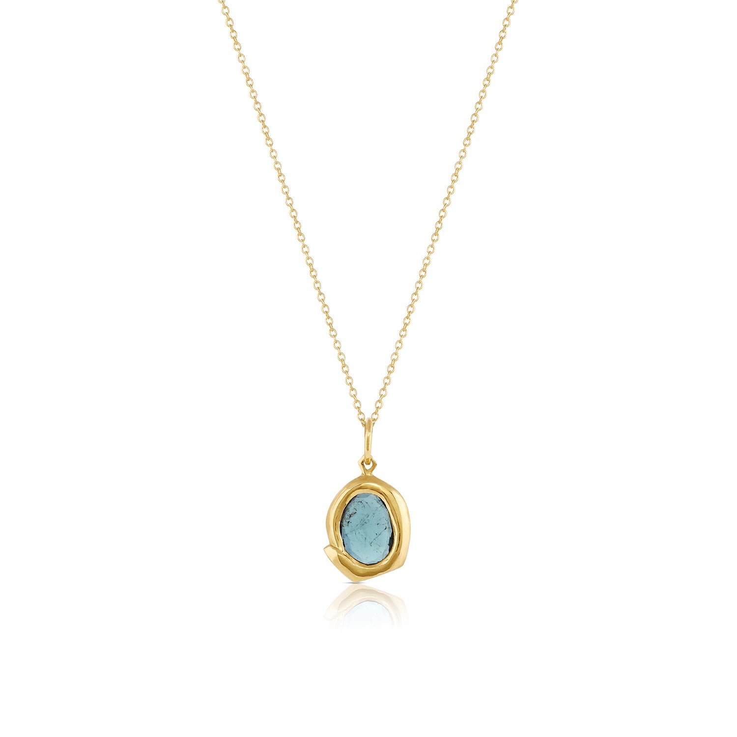 Ouroboros blue tourmaline necklace | Fine Ouroboros Jewelry Collection | 12th HOUSE | Mystical Fine Jewelry | Talisman | Moon phase Rings | Celestial Zodiac | Ouroboros talisman necklace, blue rose cut tourmaline necklace, Snake pendant, Eternity Symbol