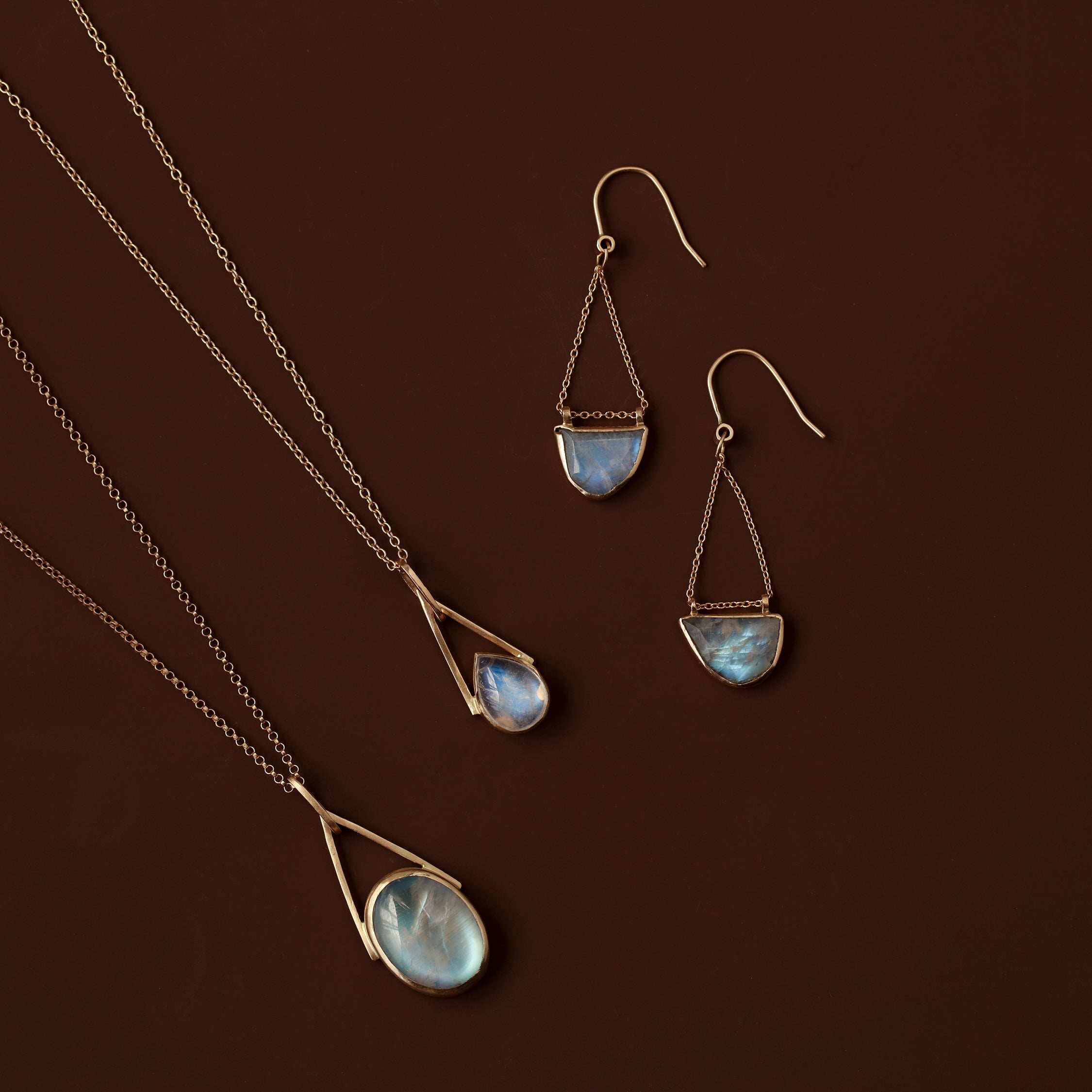 Moonstone teardrop Talisman | one of a kind - 12th HOUSE