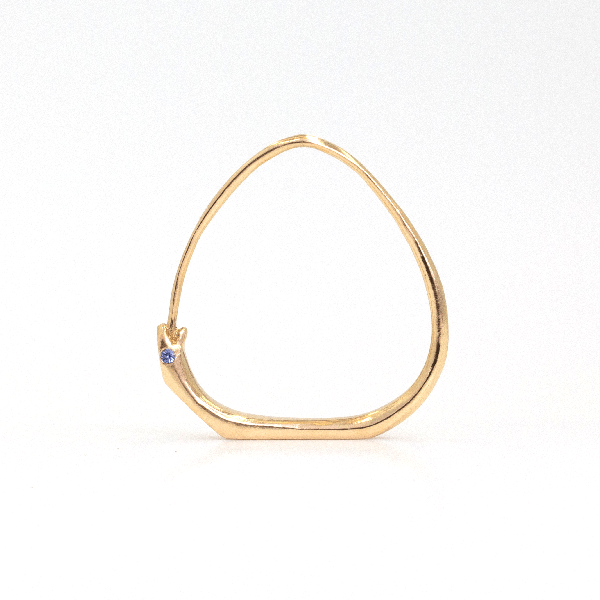 Fine Ouroboros Edit ouroboros pendant 14k yellow gold / blue sapphires / 16 inch chain The Cosmic Ouroboros Necklace