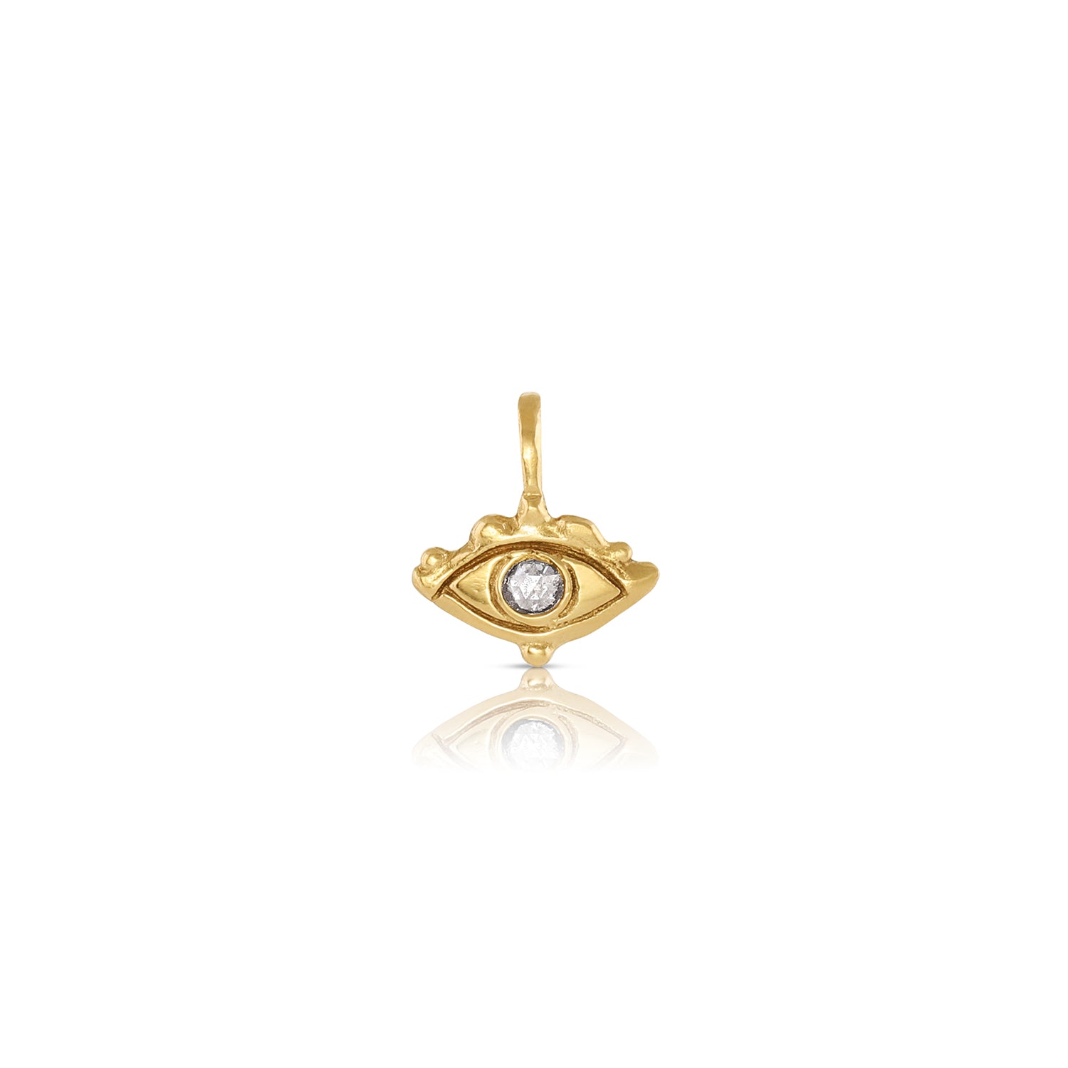 Fine Talisman Collection pendants and charms Petite Third Eye Charm || white diamond